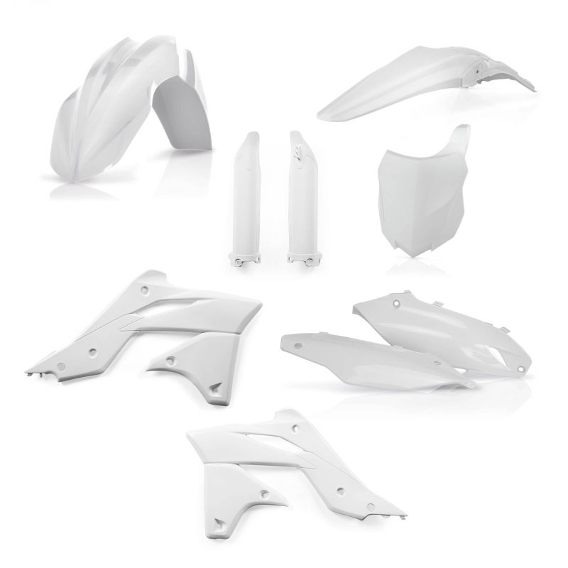 0016876.030 FULL PLASTIC KIT PER KAWASAKI 030 - Bianco KAWASAKI KX 250 F 2013-2016 Acerbis