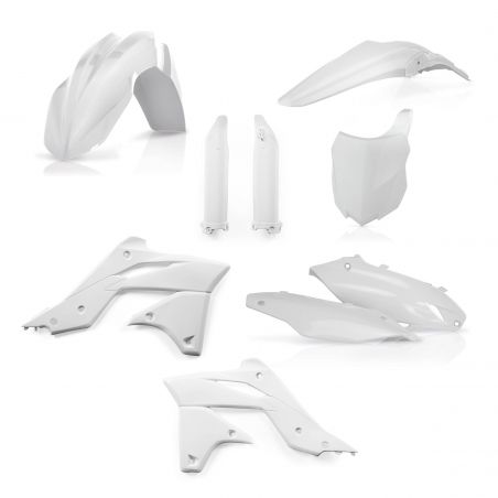 0016876.030 FULL PLASTIC KIT PER KAWASAKI 030 - Bianco KAWASAKI KX 250 F 2013-2016 Acerbis