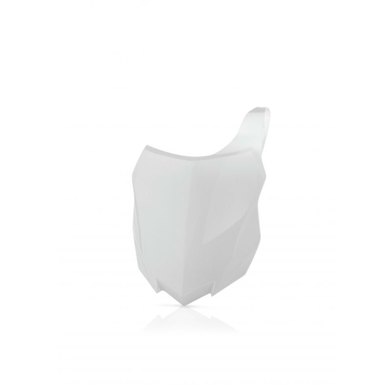 0016881.030 TABELLA PORTANUMERO ANTERIORE 030 - Bianco KAWASAKI KX 250 F 2013-2016 Acerbis