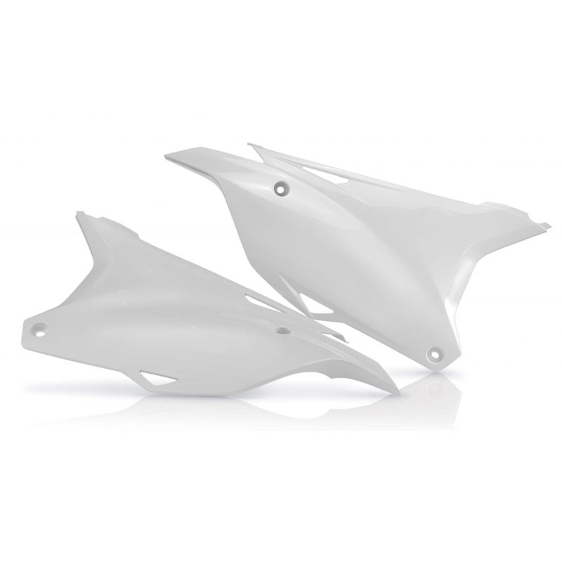 0017243.030 PORTANUMERO LATERALI 030 - Bianco KAWASAKI KX 100 2014-2021 Acerbis