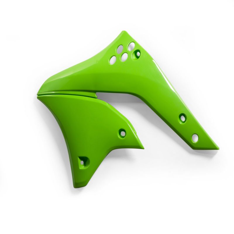 0009104.130 SPOILER RADIATORI 130 - Verde KAWASAKI KX 250 F 2006-2008 Acerbis