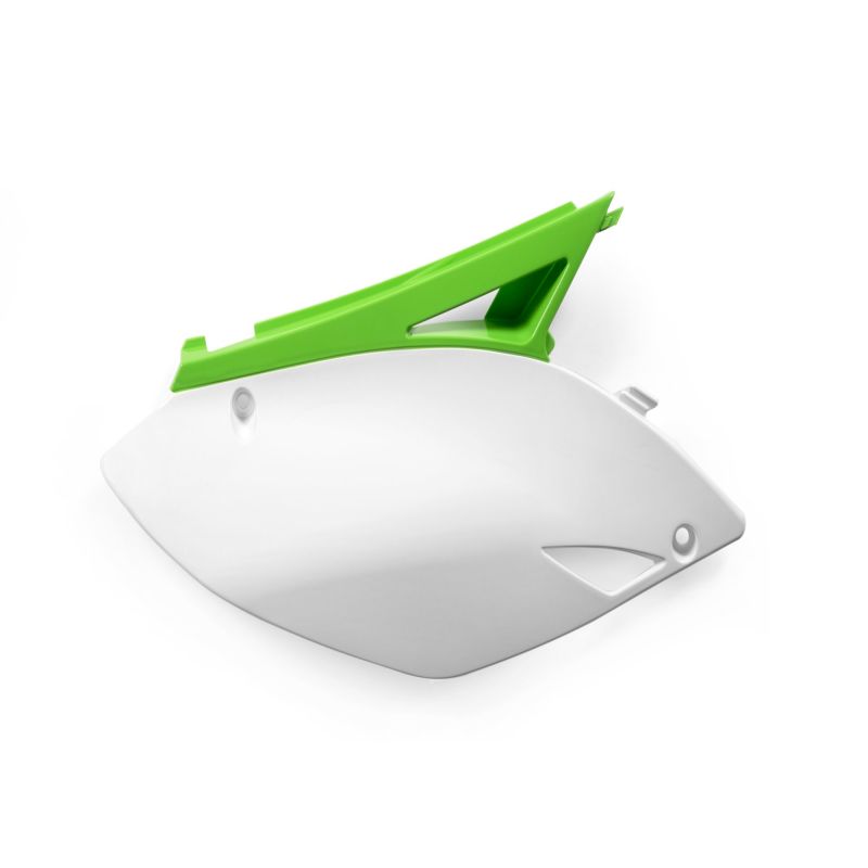 PORTANUMERO LATERALI 371 - Verde/Bianco KAWASAKI KX 250 F 2009-2012