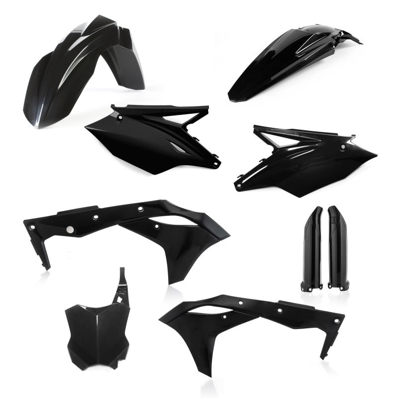 0022985.090 FULL PLASTIC KIT PER KAWASAKI 090 - Nero KAWASAKI KX 250 F 2018-2019 Acerbis