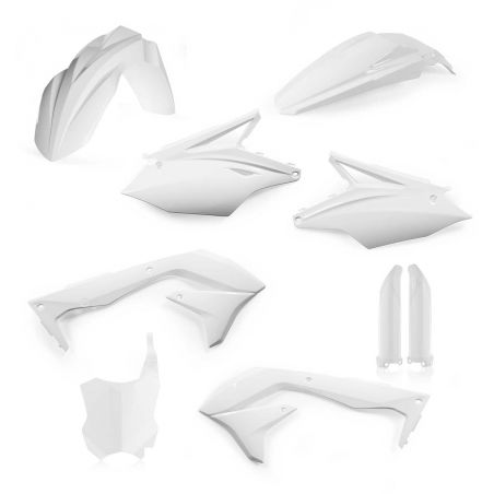 0022988.030 FULL PLASTIC KIT PER KAWASAKI 030 - Bianco KAWASAKI KX 450 F 2018 Acerbis
