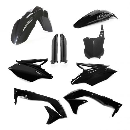0022988.090 FULL PLASTIC KIT PER KAWASAKI 090 - Nero KAWASAKI KX 450 F 2018 Acerbis