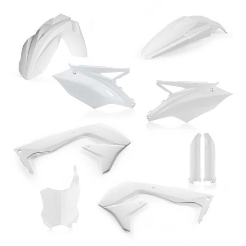 0022989.030 FULL PLASTIC KIT PER KAWASAKI 030 - Bianco KAWASAKI KXF 450 - USA 2018 Acerbis