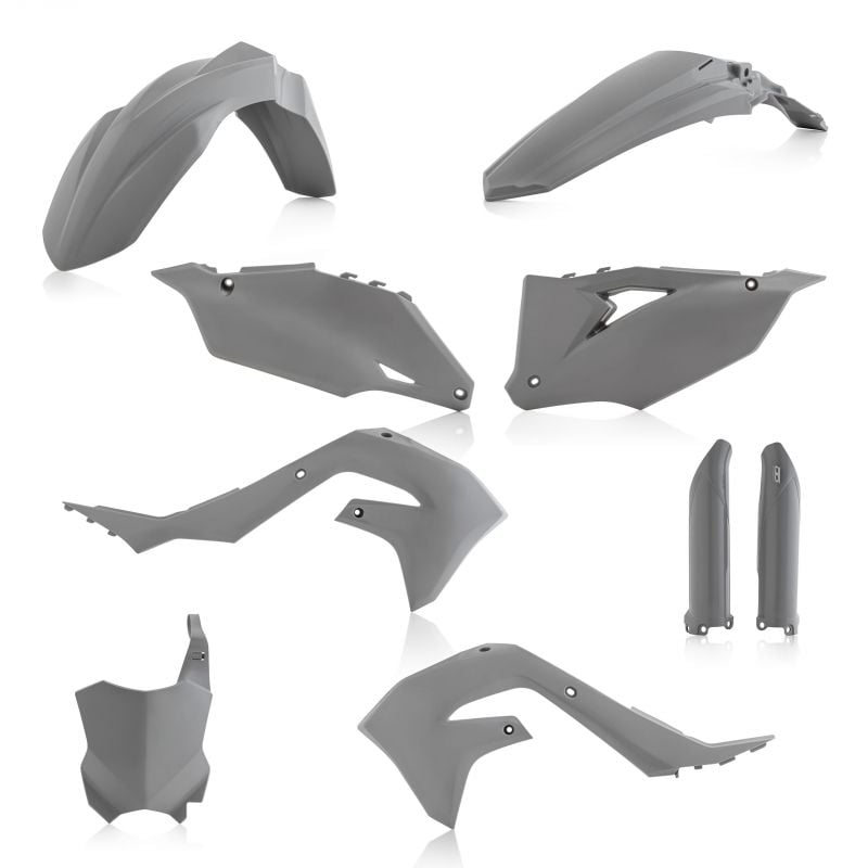 0023649.070 FULL PLASTIC KIT PER KAWASAKI 070 - Grigio KAWASAKI KX 250 4T 2021-2024 Acerbis