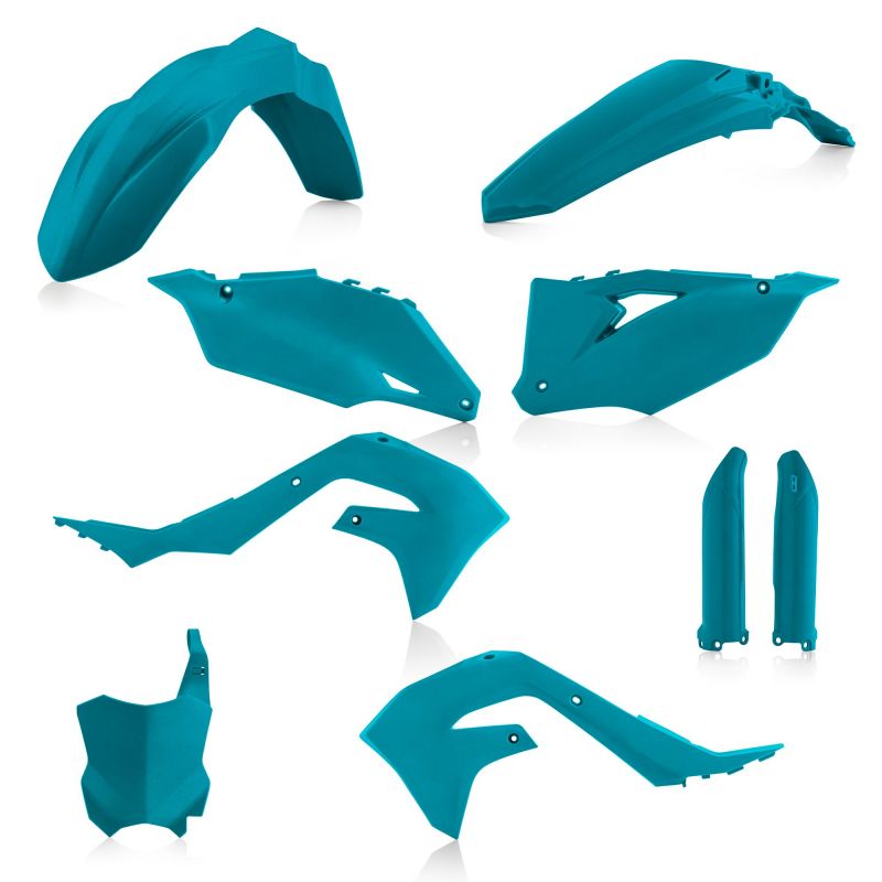 0023649.132 FULL PLASTIC KIT PER KAWASAKI 132 - verde 3 KAWASAKI KX 250 4T 2021-2024 Acerbis