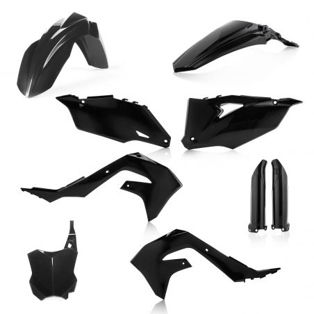 0023649.090 FULL PLASTIC KIT PER KAWASAKI 090 - Nero KAWASAKI KX 450 X 2021-2023 Acerbis