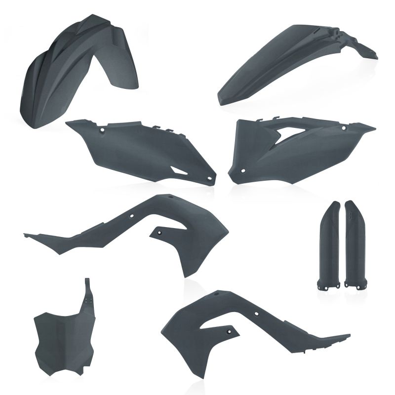 0023649.072 FULL PLASTIC KIT PER KAWASAKI 072 - grigio metallico KAWASAKI KX 450 2020-2023 Acerbis