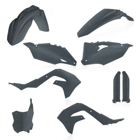 0023649.072 FULL PLASTIC KIT PER KAWASAKI 072 - grigio metallico KAWASAKI KX 450 2020-2023 Acerbis