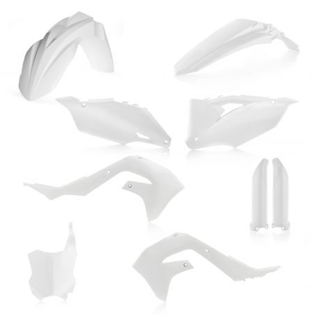 0023649.030 FULL PLASTIC KIT PER KAWASAKI 030 - Bianco KAWASAKI KX 450 F 2019 Acerbis