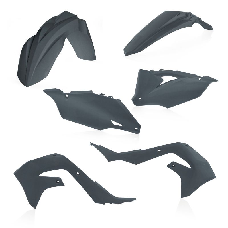 0023648.072 PLASTIC KIT 072 - grigio metallico KAWASAKI KX 250 X 2021-2024 Acerbis