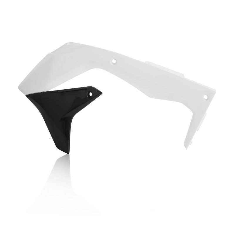 0021837.237 SPOILER RADIATORI 237 - Bianco/Nero KAWASAKI KX 450 F 2016-2018 Acerbis