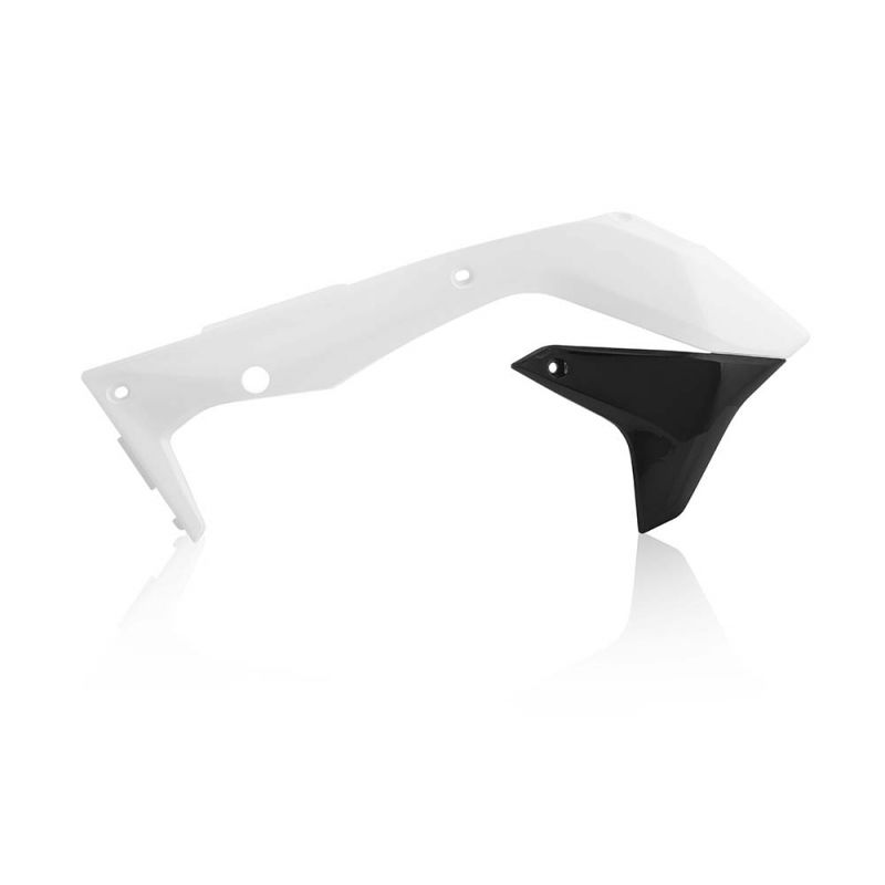 SPOILER RADIATORI 237 - Bianco/Nero KAWASAKI KX 450 F 2016-2018
