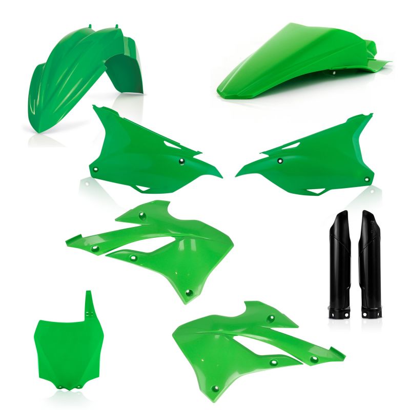 0024923.553 FULL PLASTIC KIT PER KAWASAKI 553 - Originale KAWASAKI KX 112 2022-2024 Acerbis