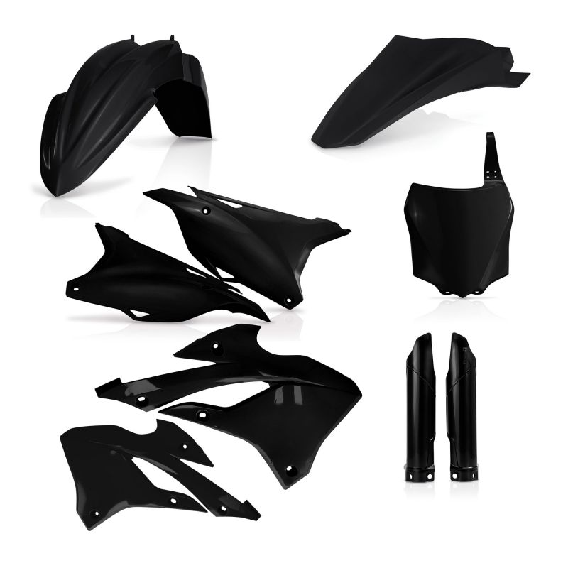 0024923.090 FULL PLASTIC KIT PER KAWASAKI 090 - Nero KAWASAKI KX 112 2022-2024 Acerbis