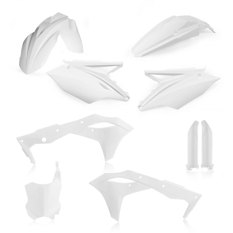 0022378.030 FULL PLASTIC KIT PER KAWASAKI 030 - Bianco KAWASAKI KX 250 F 2017 Acerbis