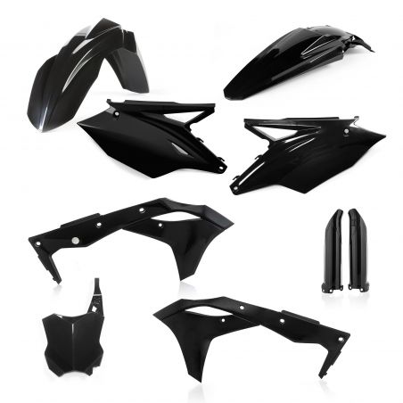 0022378.090 FULL PLASTIC KIT PER KAWASAKI 090 - Nero KAWASAKI KX 250 F 2017 Acerbis