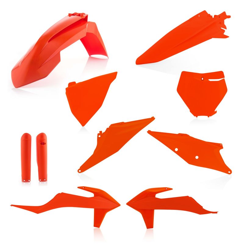 0023479.011.016 FULL PLASTIC KIT PER KTM 011.016 - Arancio 016 KTM SX 250 2019-2022 Acerbis