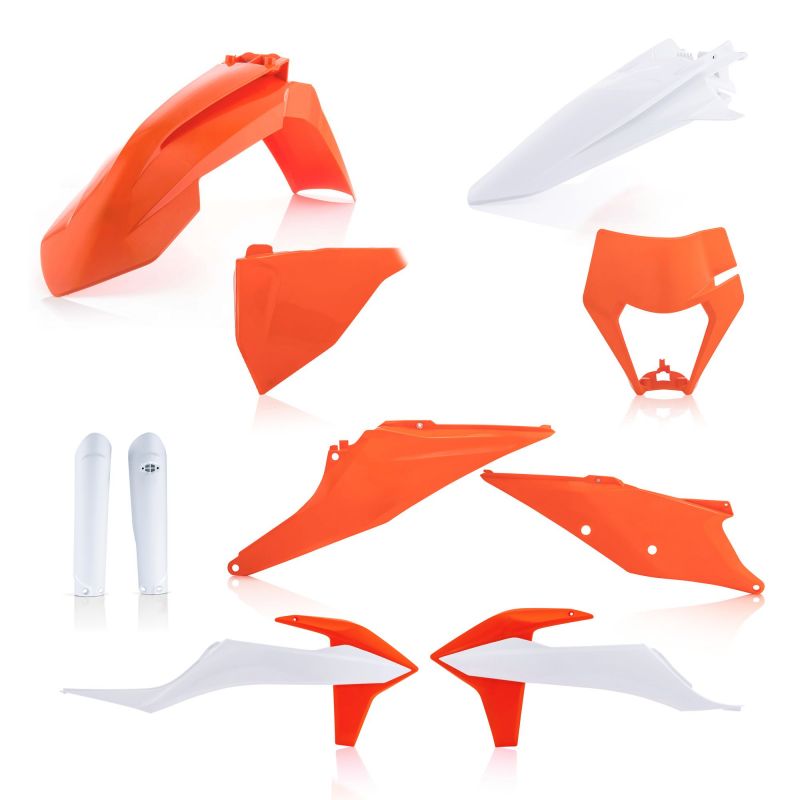 0024054.553.023 FULL PLASTIC KIT PER KTM 553.023 - Replica 23 KTM EXC 150 TPI 2020-2023 Acerbis
