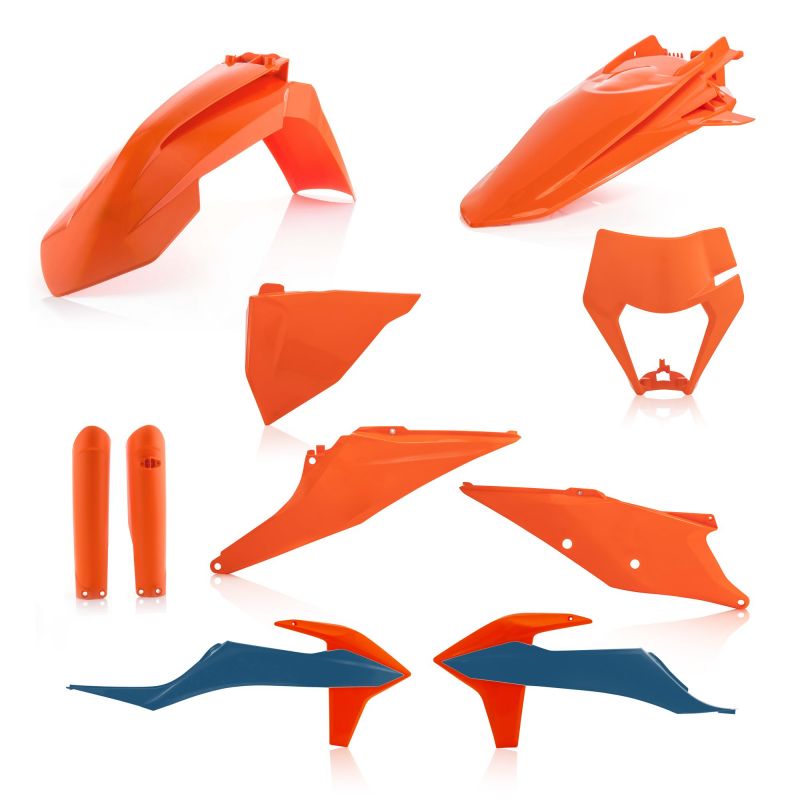 0024054.553.022 FULL PLASTIC KIT PER KTM 553.022 - Replica 22 KTM EXC 300 TPI 2020-2023 Acerbis
