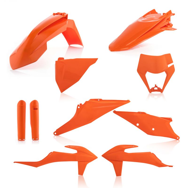 0024054.011.016 FULL PLASTIC KIT PER KTM 011.016 - Arancio 016 KTM EXC-F 350 2020-2023 Acerbis