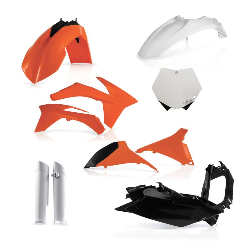 0015702.553.011 FULL PLASTIC KIT PER KTM 553.011 - Replica 011 KTM SX 125 2012 Acerbis