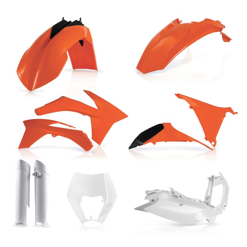 0016234.553.012 FULL PLASTIC KIT PER KTM 553.012 - Replica 012 KTM EXC 300 2012-2013 Acerbis