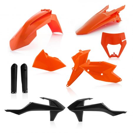 0022371.553.019 FULL PLASTIC KIT PER KTM 553.019 - Replica 19 KTM XC-W 125 2017-2019 Acerbis