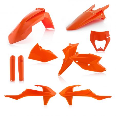 0022371.011.016 FULL PLASTIC KIT PER KTM 011.016 - Arancio 016 KTM XC-W 300 TPI 2019 Acerbis