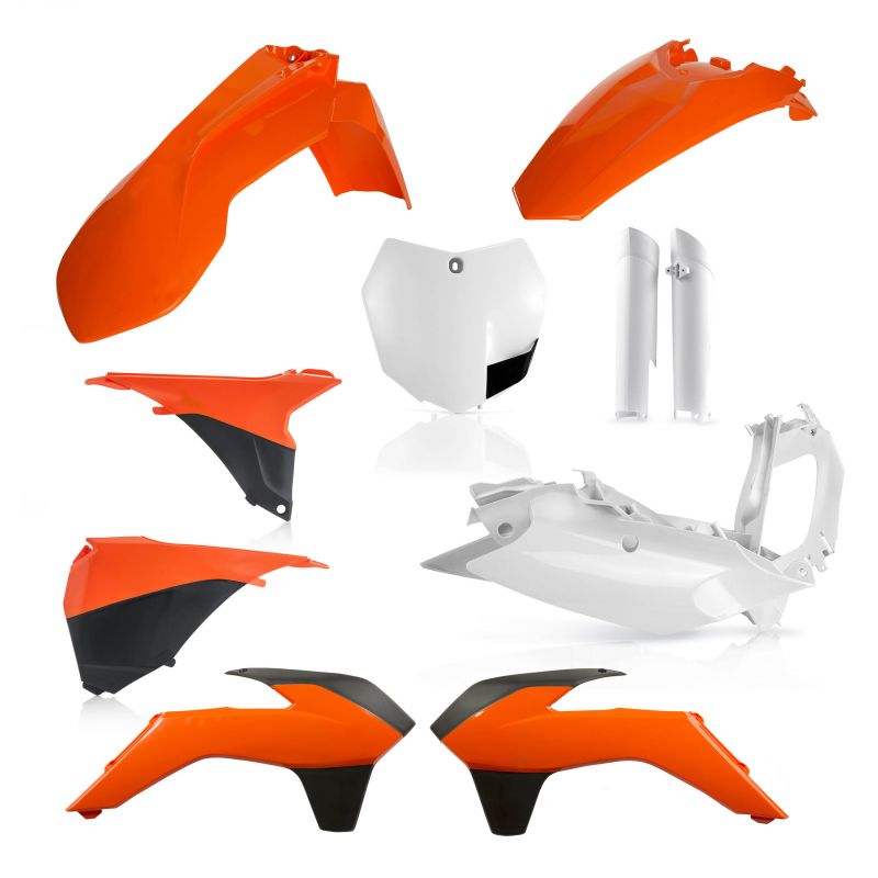 0016874.553.016 FULL PLASTIC KIT PER KTM 553.016 - Replica 016 KTM SX 125 2013-2014 Acerbis