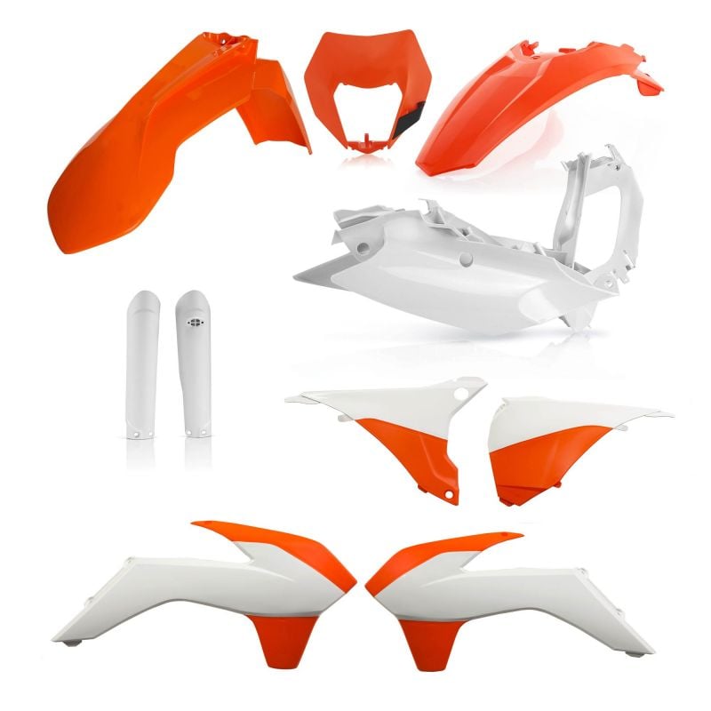 0021811.553.016 FULL PLASTIC KIT PER KTM 553.016 - Replica 016 KTM EXC 250 2016 Acerbis