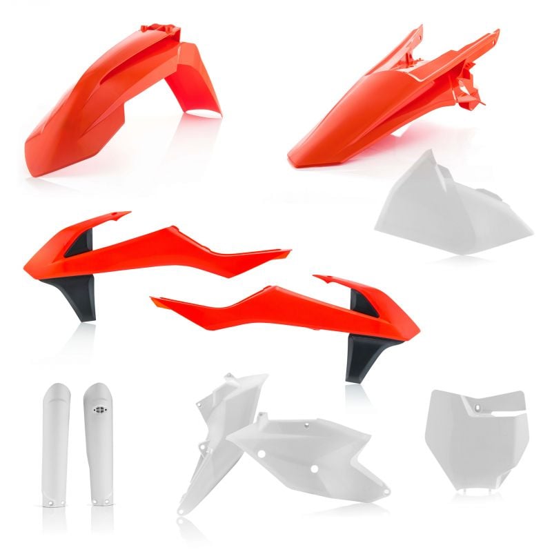 0021741.553.018 FULL PLASTIC KIT PER KTM 553.018 - Replica 018 KTM SX 250 2017-2018 Acerbis