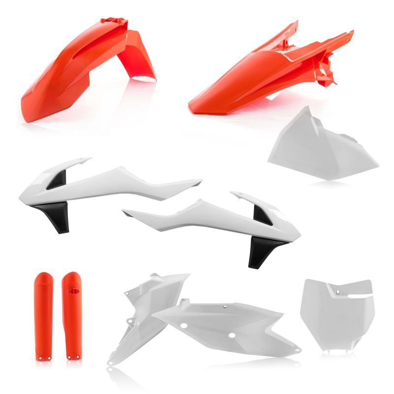 0021741.553.017 FULL PLASTIC KIT PER KTM 553.017 - Replica 017 KTM SX 250 2017-2018 Acerbis