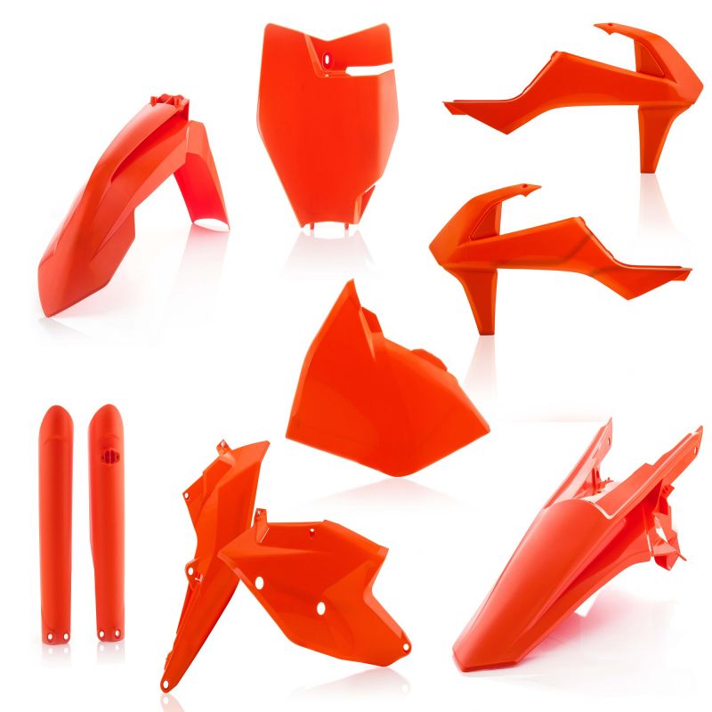 0021741.011.016 FULL PLASTIC KIT PER KTM 011.016 - Arancio 016 KTM SX 150 2016-2018 Acerbis
