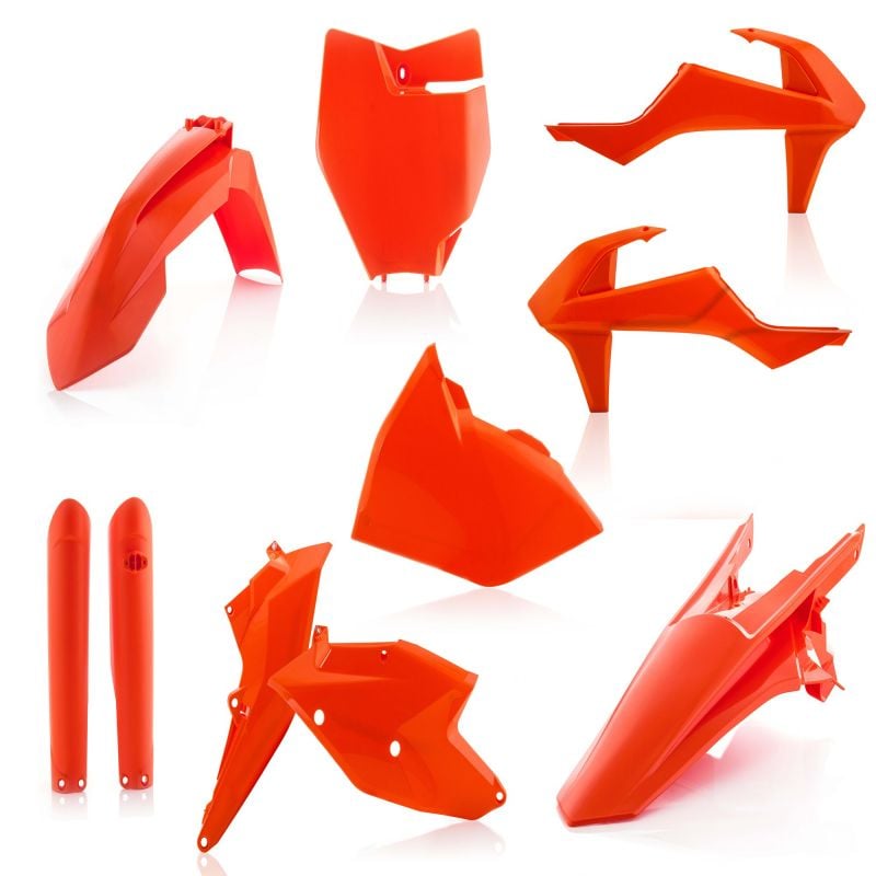 0021741.011.016 FULL PLASTIC KIT PER KTM 011.016 - Arancio 016 KTM SX 250 2017-2018 Acerbis