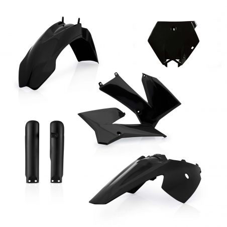 0016374.090 FULL PLASTIC KIT PER KTM 090 - Nero KTM SX 85 2006-2012 Acerbis