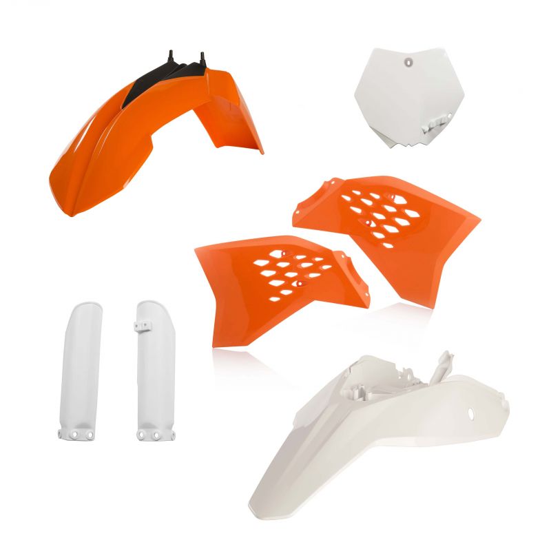 0016373.553 FULL PLASTIC KIT PER KTM 553 - Originale KTM SX 65 2009-2011 Acerbis