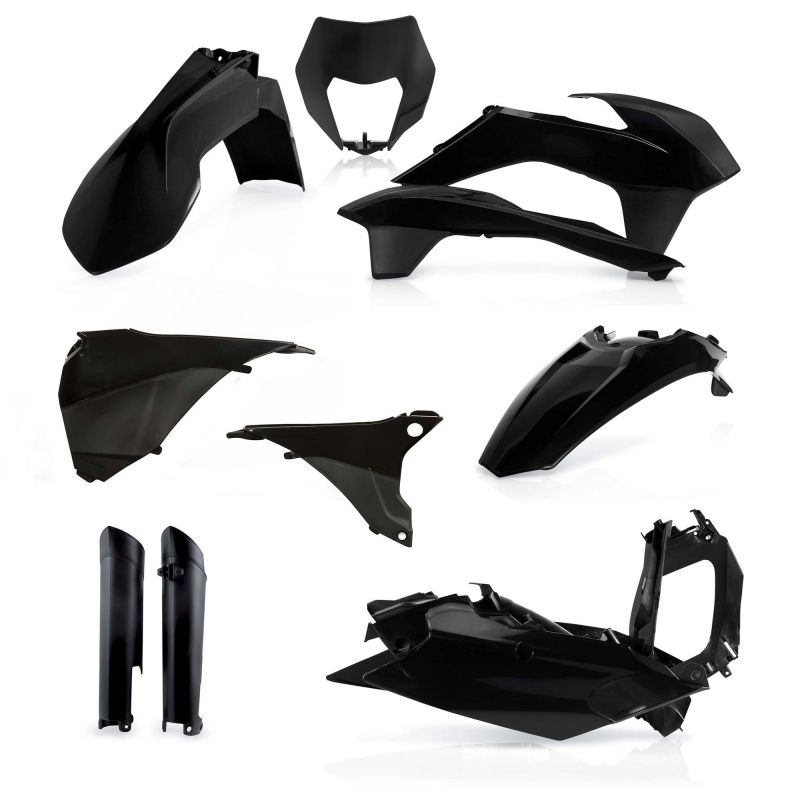0017204.090 FULL PLASTIC KIT PER KTM 090 - Nero KTM EXC-F 450 2014-2015 Acerbis