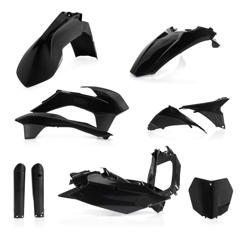 0017843.090 FULL PLASTIC KIT PER KTM 090 - Nero KTM SX-F 350 2015 Acerbis
