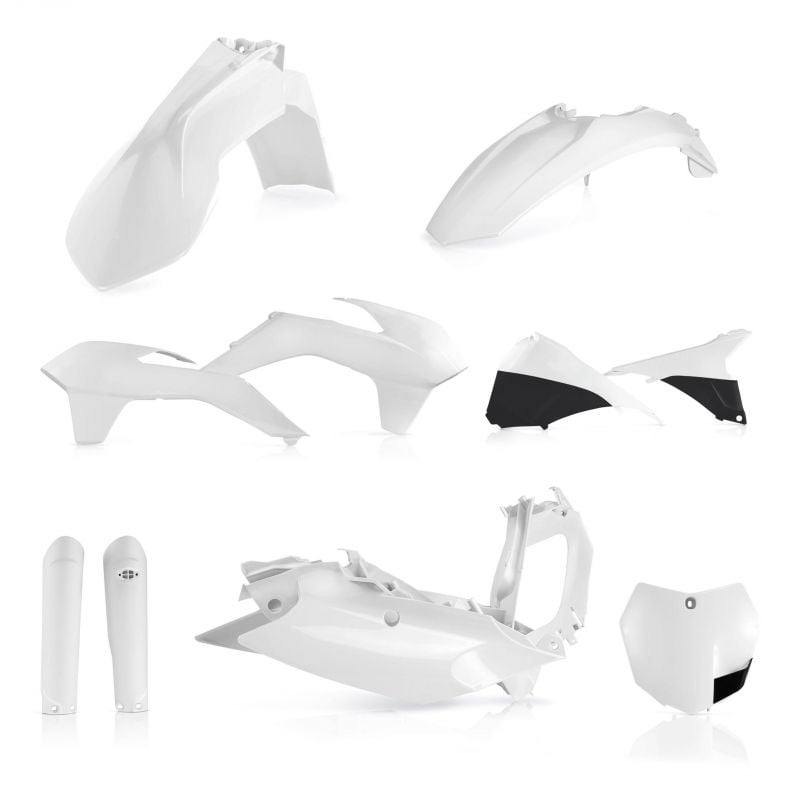 0017843.030 FULL PLASTIC KIT PER KTM 030 - Bianco KTM SX 125 2015 Acerbis