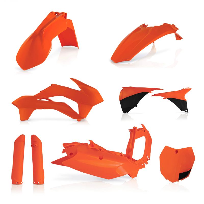0017843.010 FULL PLASTIC KIT PER KTM 010 - Arancio KTM SX-F 450 2015 Acerbis