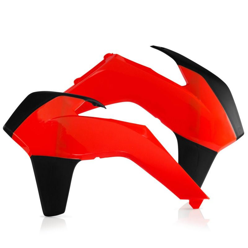 0016871.442 SPOILER RADIATORI 442 - Arancio Flou / Nero KTM EXC-F 450 2014-2016 Acerbis