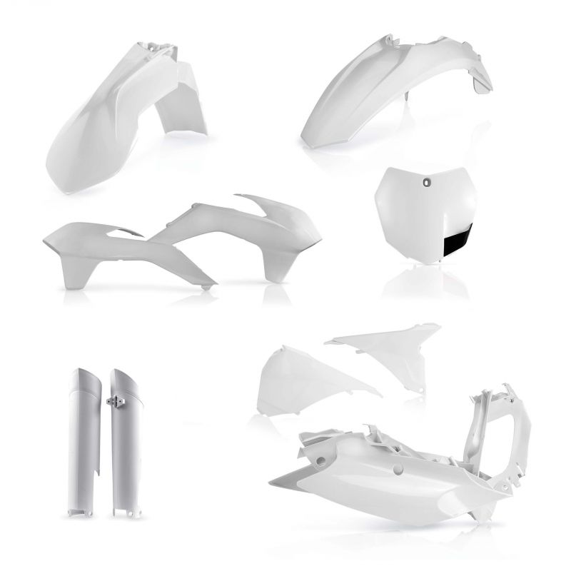 0016874.030 FULL PLASTIC KIT PER KTM 030 - Bianco KTM SX 250 2013-2014 Acerbis