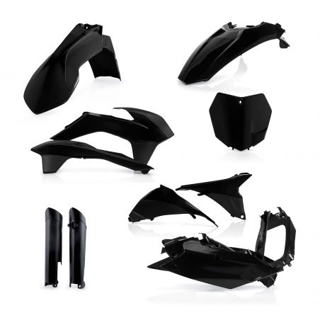 0016874.090 FULL PLASTIC KIT PER KTM 090 - Nero KTM SX 150 2013-2014 Acerbis