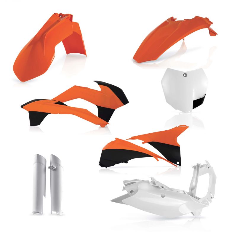 0016874.553 FULL PLASTIC KIT PER KTM 553 - Originale KTM SX 150 2013-2014 Acerbis