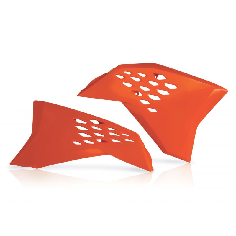 0010297.010 SPOILER RADIATORI 010 - Arancio KTM EXC 250 2008-2011 Acerbis