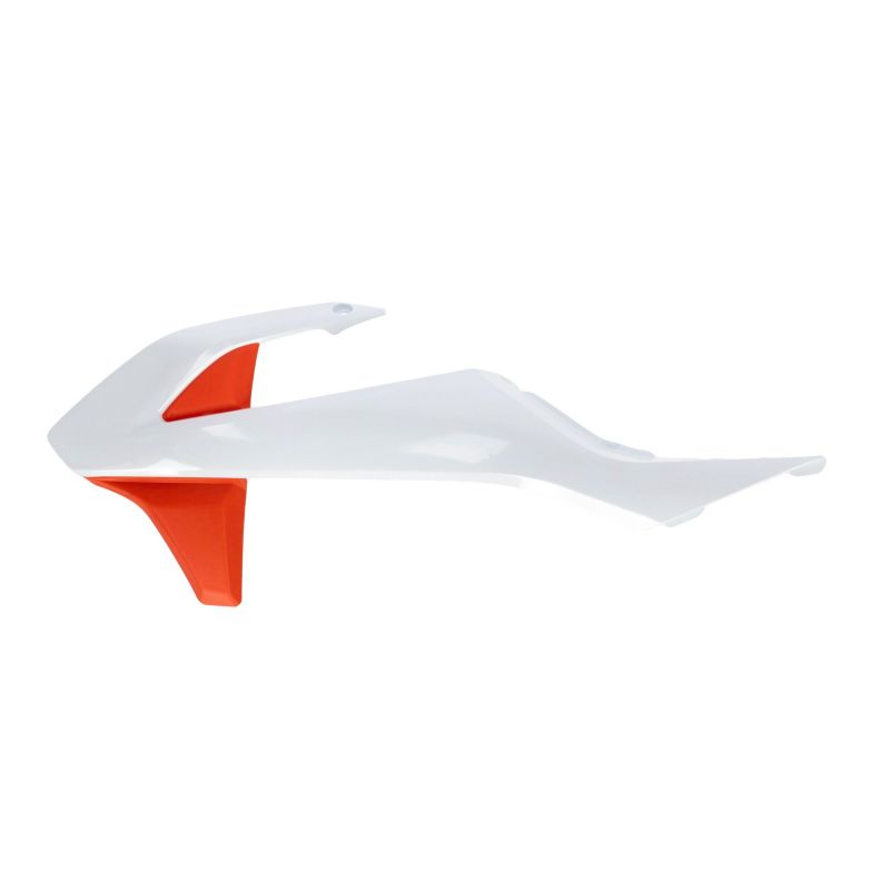0025511.229 SPOILER RADIATORE 229 - Bianco/Arancio KTM SX-E 5 2020-2024 Acerbis