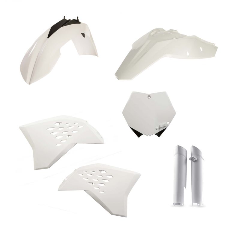 0013977.030 FULL PLASTIC KIT PER KTM 030 - Bianco KTM SX-F 350 2008-2010 Acerbis